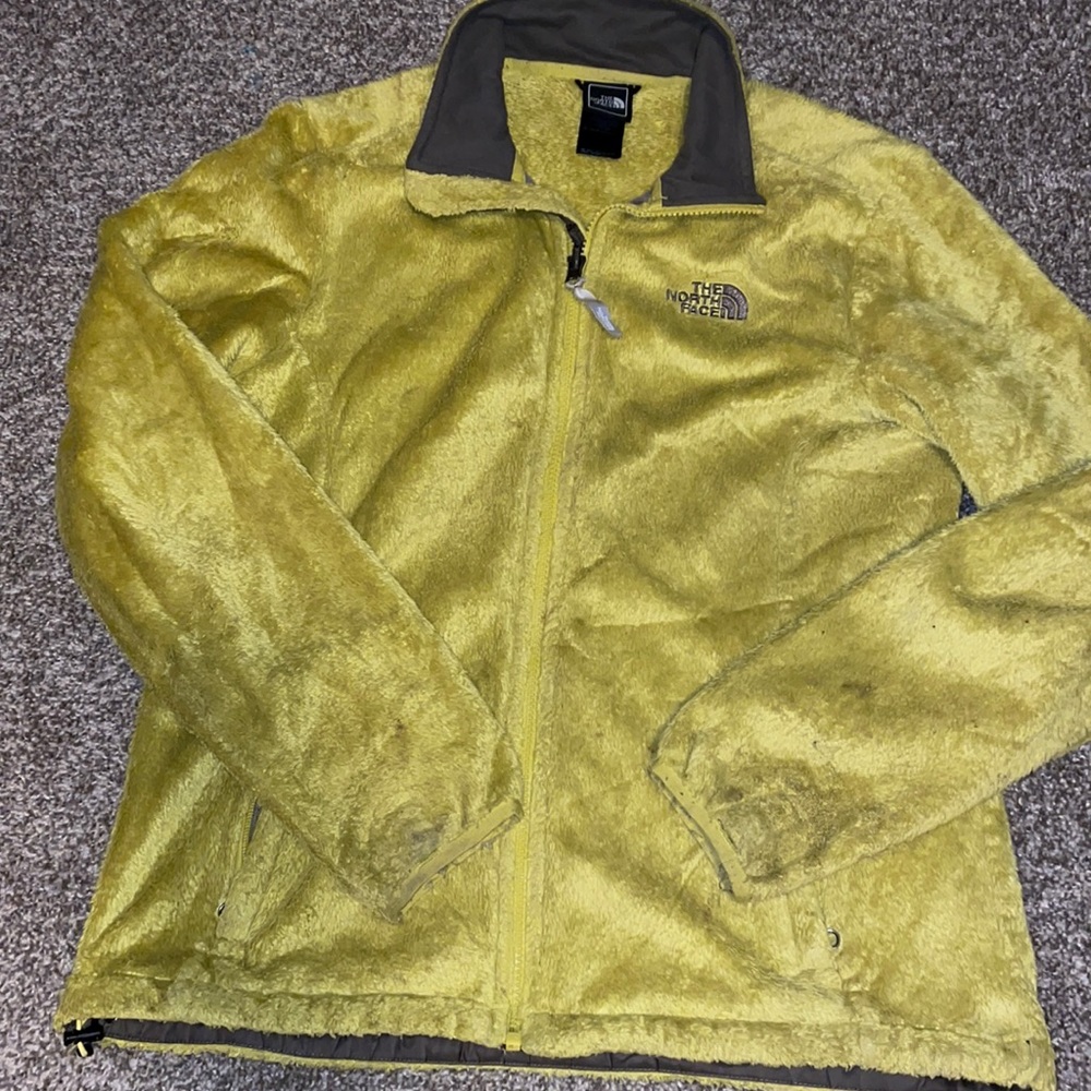 North face fuzzy jacket